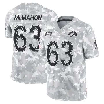 ＃63 Youth Dylan McMahon Arctic Camo Limited Los Angeles Rams 2024 Salute to Service Jersey