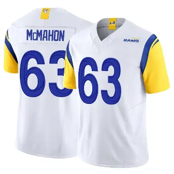 ＃63 Youth Dylan McMahon White Limited Los Angeles Rams Vapor F.U.S.E. Jersey