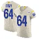 ＃64 Men's Trey Wedig Elite Los Angeles Rams Bone Vapor Jersey