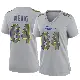 ＃64 Women's Trey Wedig Gray Game Los Angeles Rams Atmosphere Fashion Jersey