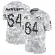 ＃64 Youth Conor McDermott Arctic Camo Limited Los Angeles Rams 2024 Salute to Service Jersey