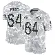 ＃64 Youth Trey Wedig Arctic Camo Limited Los Angeles Rams 2024 Salute to Service Jersey