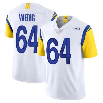 ＃64 Youth Trey Wedig White Limited Los Angeles Rams Vapor Untouchable Jersey