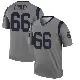 ＃66 Men's Ben Dooley Gray Legend Los Angeles Rams Inverted Jersey