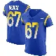 ＃67 Men's Justin Dedich Royal Elite Los Angeles Rams Alternate Vapor Untouchable Jersey