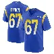 ＃67 Youth Justin Dedich Royal Game Los Angeles Rams Alternate Jersey