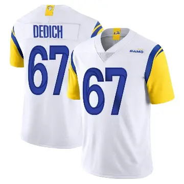 ＃67 Youth Justin Dedich White Limited Los Angeles Rams Vapor Untouchable Jersey