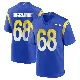 ＃68 Men's David Quessenberry Royal Game Los Angeles Rams Alternate Jersey