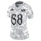 ＃68 Women's David Quessenberry Arctic Camo Limited Los Angeles Rams 2024 Salute to Service Jersey