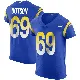 ＃69 Men's Kevin Dotson Royal Elite Los Angeles Rams Alternate Vapor Untouchable Jersey