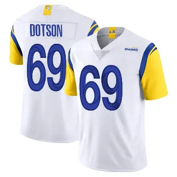 ＃69 Youth Kevin Dotson White Limited Los Angeles Rams Vapor Untouchable Jersey