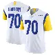 ＃70 Men's KT Leveston White Limited Los Angeles Rams Vapor Untouchable Jersey