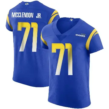 ＃71 Men's Warren McClendon Jr. Royal Elite Los Angeles Rams Alternate Vapor Untouchable Jersey