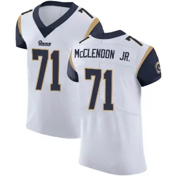 ＃71 Men's Warren McClendon Jr. White Elite Los Angeles Rams Vapor Untouchable Jersey