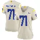 ＃71 Women's Warren McClendon Jr. Game Los Angeles Rams Bone Jersey