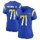 ＃71 Women's Warren McClendon Jr. Royal Game Los Angeles Rams Alternate Jersey