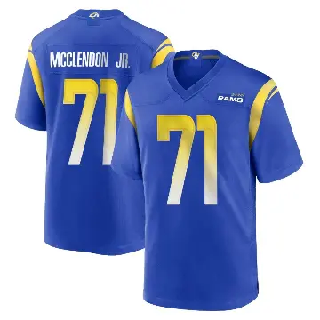 ＃71 Youth Warren McClendon Jr. Royal Game Los Angeles Rams Alternate Jersey