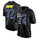 ＃72 Men's D.J. Humphries Black Game Los Angeles Rams Fashion Jersey