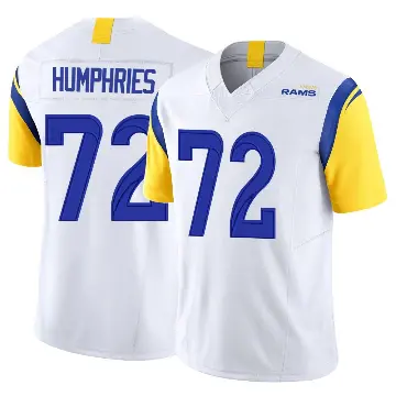＃72 Men's D.J. Humphries White Limited Los Angeles Rams Vapor F.U.S.E. Jersey