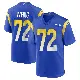 ＃72 Men's Trey Wedig Royal Game Los Angeles Rams Alternate Jersey