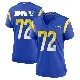 ＃72 Women's D.J. Humphries Royal Game Los Angeles Rams Alternate Jersey