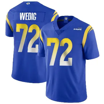 ＃72 Youth Trey Wedig Royal Limited Los Angeles Rams Alternate Vapor Untouchable Jersey