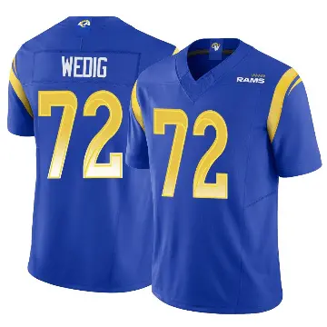 ＃72 Youth Trey Wedig Royal Limited Los Angeles Rams Vapor F.U.S.E. Jersey