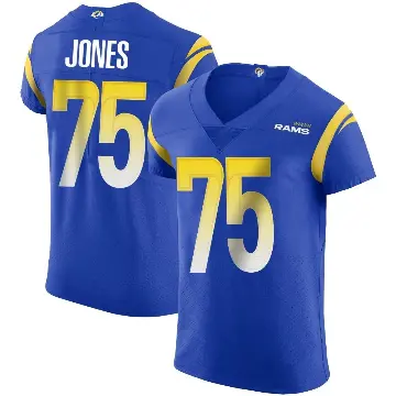 ＃75 Men's Deacon Jones Royal Elite Los Angeles Rams Alternate Vapor Untouchable Jersey