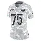 ＃75 Women's Deacon Jones Arctic Camo Limited Los Angeles Rams 2024 Salute to Service Jersey