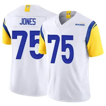 ＃75 Youth Deacon Jones White Limited Los Angeles Rams Vapor F.U.S.E. Jersey