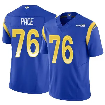 ＃76 Men's Orlando Pace Royal Limited Los Angeles Rams Vapor F.U.S.E. Jersey