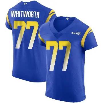 ＃77 Men's Andrew Whitworth Royal Elite Los Angeles Rams Alternate Vapor Untouchable Jersey