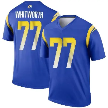 ＃77 Men's Andrew Whitworth Royal Legend Los Angeles Rams Jersey