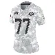 ＃77 Women's Andrew Whitworth Arctic Camo Limited Los Angeles Rams 2024 Salute to Service Jersey