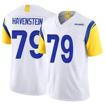 ＃79 Youth Rob Havenstein White Limited Los Angeles Rams Vapor F.U.S.E. Jersey