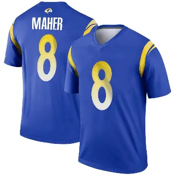 ＃8 Men's Brett Maher Royal Legend Los Angeles Rams Jersey
