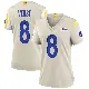 ＃8 Women's Jared Verse Game Los Angeles Rams Bone Jersey