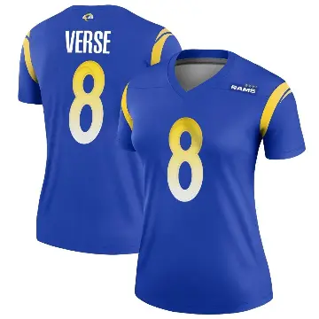 ＃8 Women's Jared Verse Royal Legend Los Angeles Rams Jersey