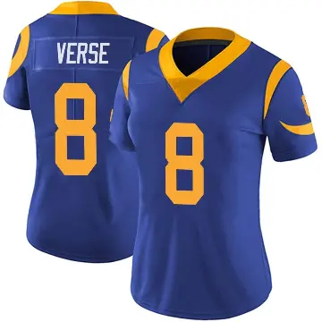 ＃8 Women's Jared Verse Royal Limited Los Angeles Rams Alternate Vapor Untouchable Jersey