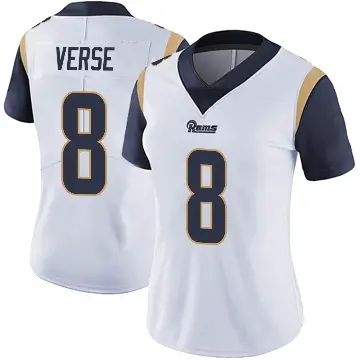 ＃8 Women's Jared Verse White Limited Los Angeles Rams Vapor Untouchable Jersey