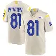 ＃81 Youth Jamal Pettigrew Game Los Angeles Rams Bone Jersey