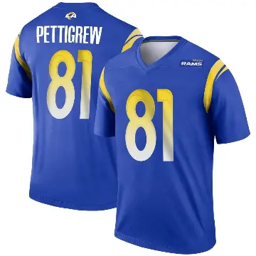 ＃81 Youth Jamal Pettigrew Royal Legend Los Angeles Rams Jersey