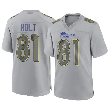 ＃81 Youth Torry Holt Gray Game Los Angeles Rams Atmosphere Fashion Jersey