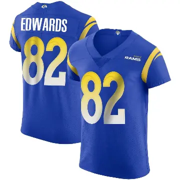 ＃82 Men's Tru Edwards Royal Elite Los Angeles Rams Alternate Vapor Untouchable Jersey