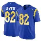 ＃82 Men's Tru Edwards Royal Limited Los Angeles Rams Vapor F.U.S.E. Jersey