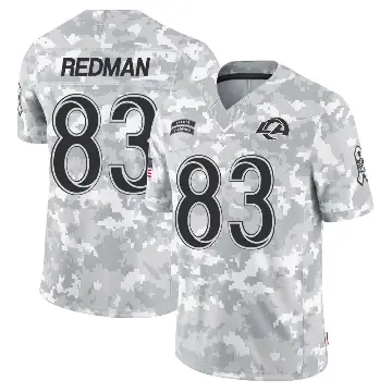 ＃83 Men's Mark Redman Arctic Camo Limited Los Angeles Rams 2024 Salute to Service Jersey