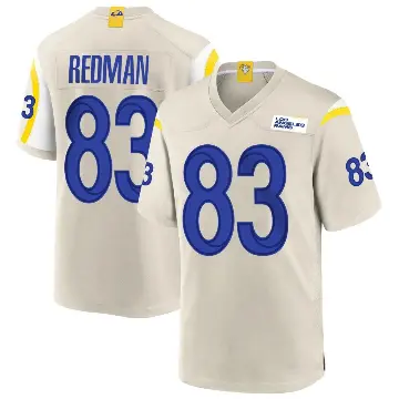 ＃83 Men's Mark Redman Game Los Angeles Rams Bone Jersey