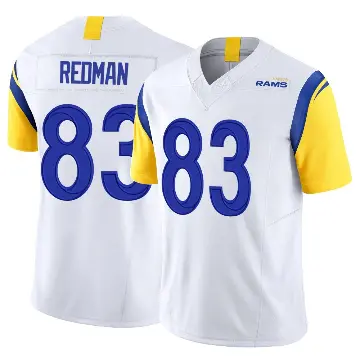 ＃83 Men's Mark Redman White Limited Los Angeles Rams Vapor F.U.S.E. Jersey