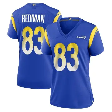 ＃83 Women's Mark Redman Royal Game Los Angeles Rams Alternate Jersey