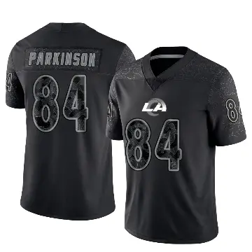＃84 Men's Colby Parkinson Black Limited Los Angeles Rams Reflective Jersey